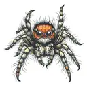 jumping spider tattoo design idea