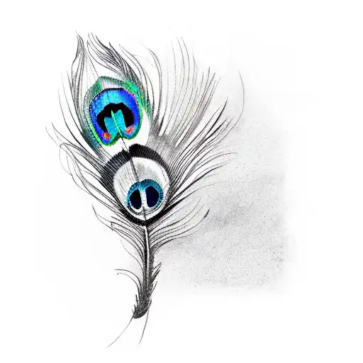 Peacock Eye Sketch Illustration Illustration | PSD Free Download - Pikbest