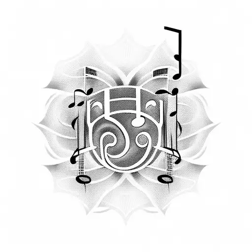 Music tattoo design idea