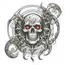 gates of the underworld tattoo design idea