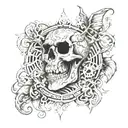gates of the underworld tattoo design idea