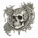gates of the underworld tattoo design idea