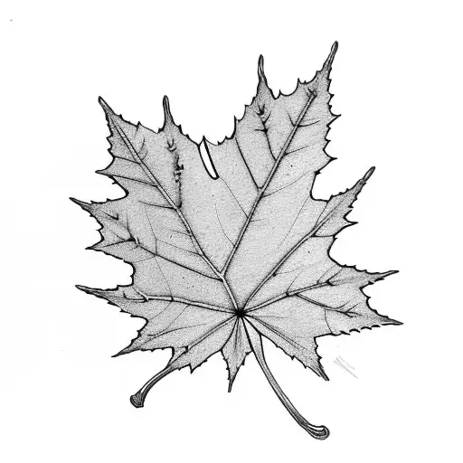 Maple Leaf tattoo design idea