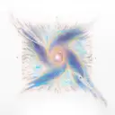 milkyway galaxy with the caption "Bask in our cosmiic insignificance" tattoo design idea