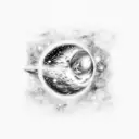 milkyway galaxy with the caption "Bask in our cosmiic insignificance" tattoo design idea