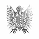 polish eagle Canadian flag military tattoo design idea