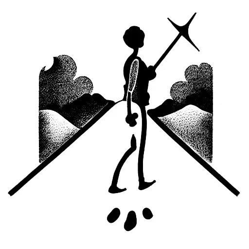 Camino de santiago tattoo design idea