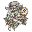 B like daddy tattoo design idea