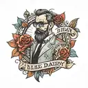 B like daddy tattoo design idea