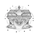 Ark of the covenant tattoo design idea