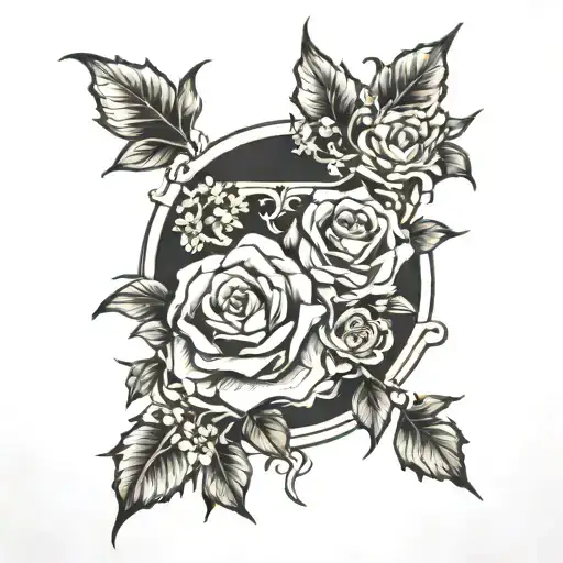 graves into gardens tattoo design idea