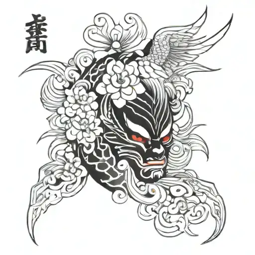 Irezumi inspired tattoo tattoo design idea