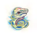 snake with three head tattoo design idea