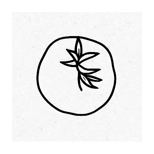 tomato tattoo design idea