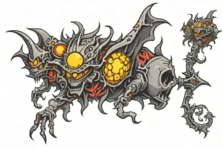 Beelzebub tattoo design idea