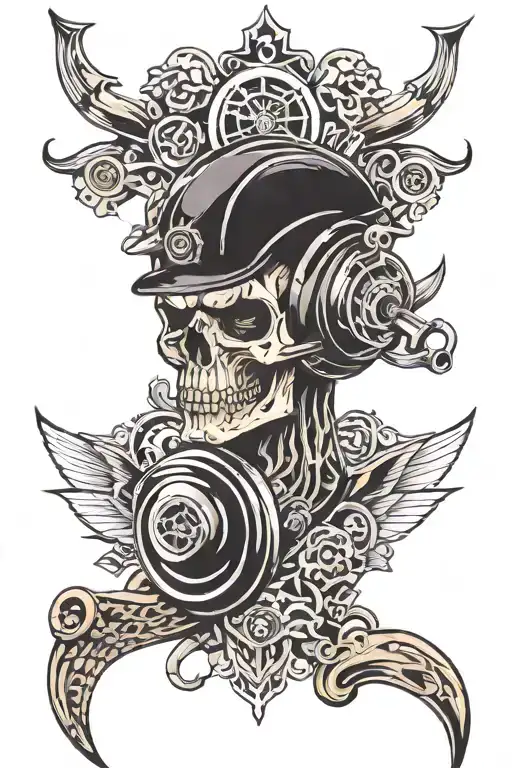 turbos and v8s  tattoo design idea