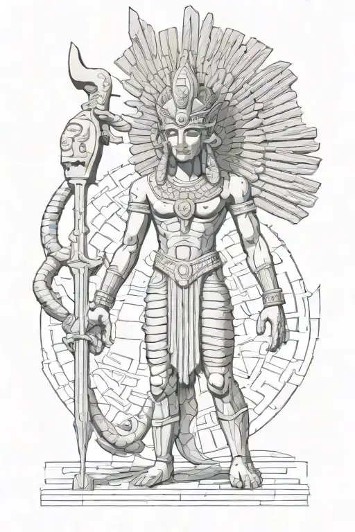 anunnaki tattoo design idea
