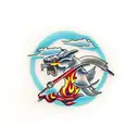 Bridge on fire tattoo design idea