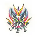 Bridge on fire tattoo design idea