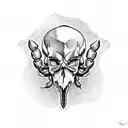 Scorpion skull tattoo design idea