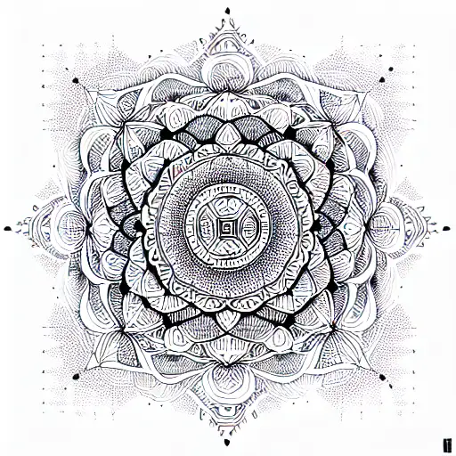 Mandala tattoo design idea