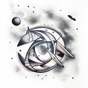 space tattoo design idea