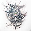 space tattoo design idea