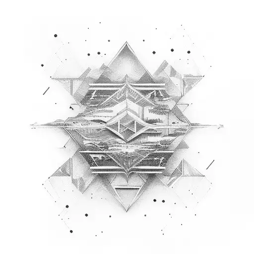 mix of civil engineering and the sign virgo tattoo design idea