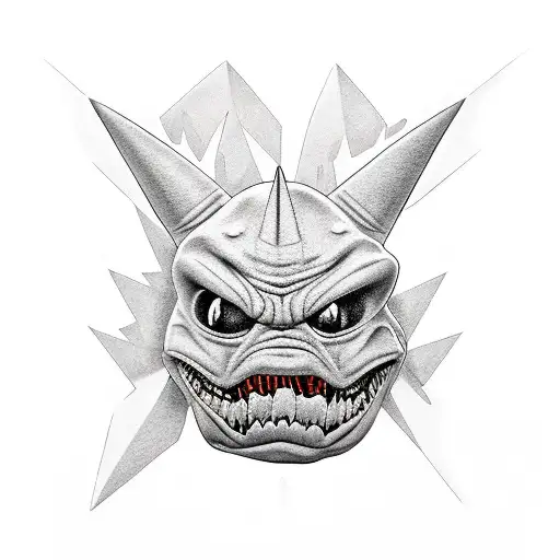 gengar tattoo design idea