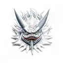 gengar tattoo design idea