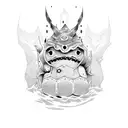 gengar tattoo design idea