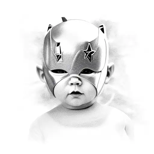 super hero baby  tattoo design idea