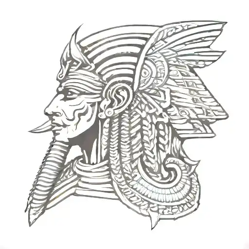 Seth Egyptian God  tattoo design idea