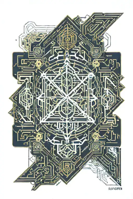 Blessed word tattoo design idea