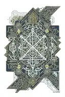 Blessed word tattoo design idea