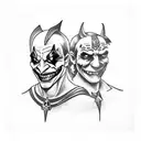 jokers  tattoo design idea