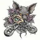 domestic violence breaking chains tattoo design idea