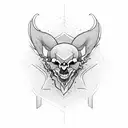 luzifer 666 tattoo design idea