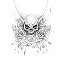 luzifer 666 tattoo design idea