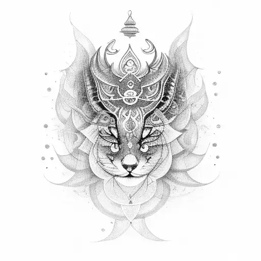 karma dharma sanskrit tattoo design idea