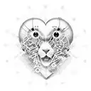 Create a tattoo featuring computer components forming a mechanical heart tattoo design idea