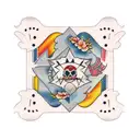 patchwork sleeve tattoo design idea