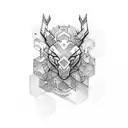 a logo named Matter Mos tattoo design idea