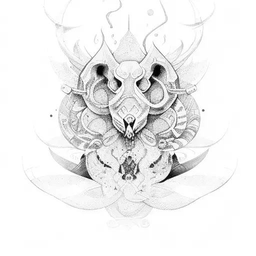 scroll tattoo design idea