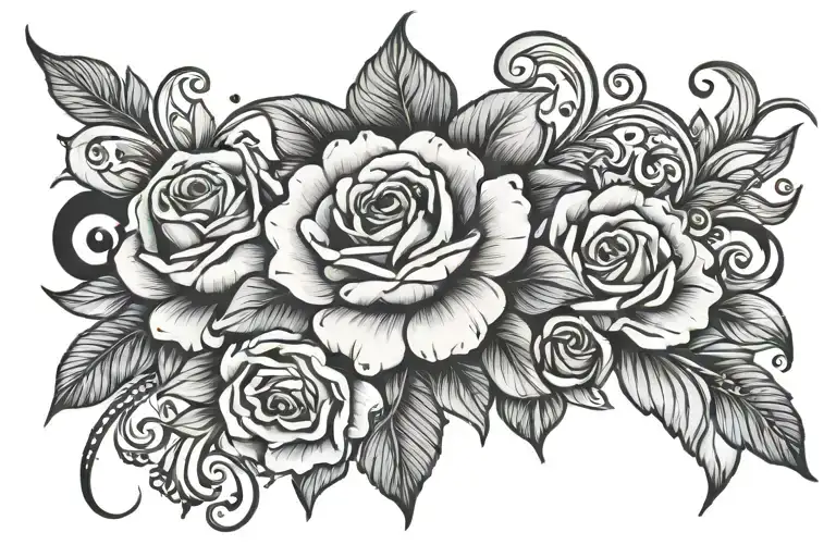 Name Sophia tattoo design idea