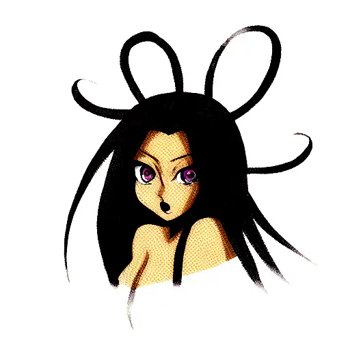 black medusa tattoo design idea