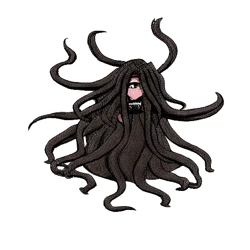 black medusa tattoo design idea