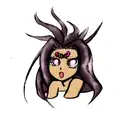 black medusa tattoo design idea