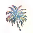Palm Tree tattoo design idea