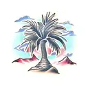 Palm Tree tattoo design idea
